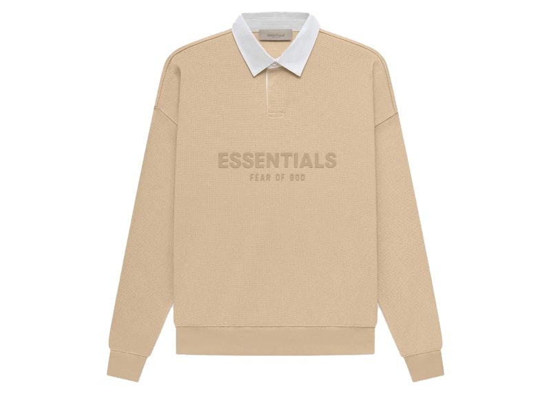 Fear of God Essentials Waffle Henley Rugby Sand