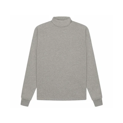 Fear of God Essentials Women's Relaxed Mockneck (SS22) Dark Oatmeal