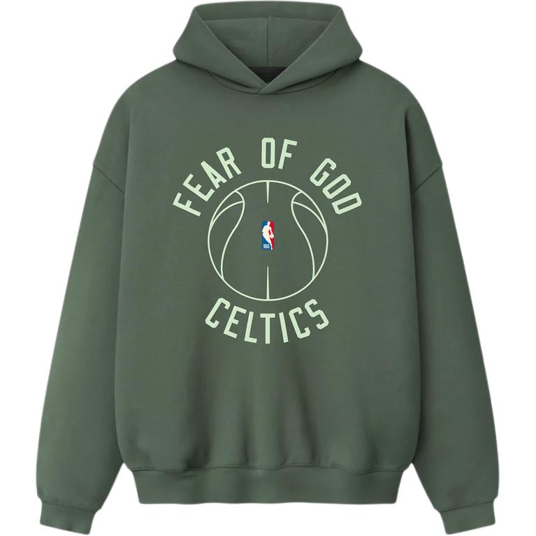 Fear of God Essentials x NBA Celtics Barkley Hendricks 90s Hoodie Retro Hoodie Men 192BH266907F
