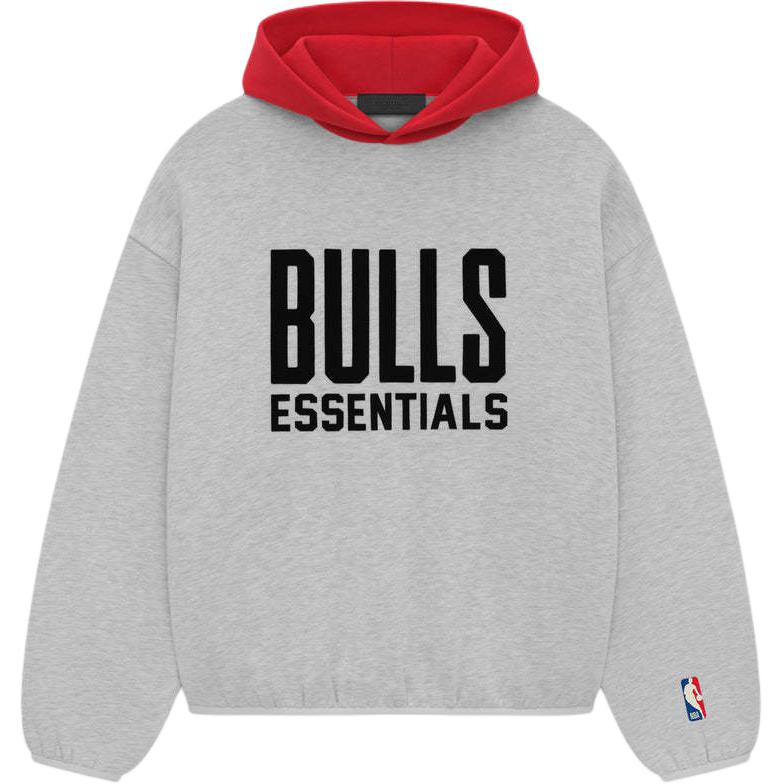 FOG Essentials NBA Chicago Bulls Hoodie Light Heather Grey 192al246304f