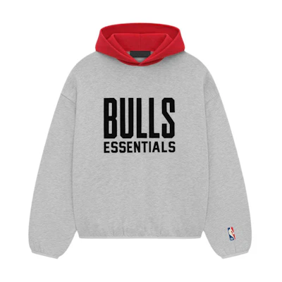 FOG Essentials NBA Chicago Bulls Hoodie Light Heather Grey 192al246304f