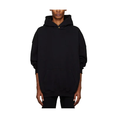 FOG Eternal Cotton Fleece Hoodie Black SS23 Pullover Hooded Sweatshirt FOG-SS23-740