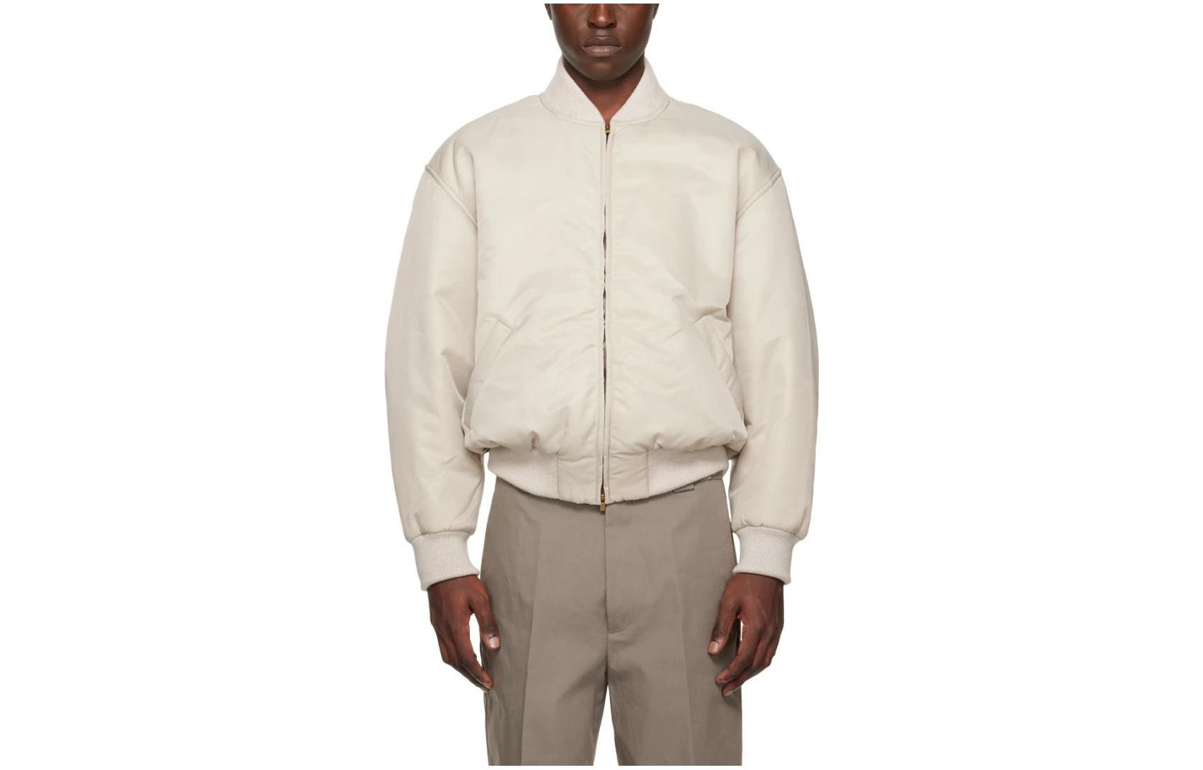 FOG Eternal SS23 Nylon Twill Bomber Jacket Cement Grey FOG-SS23-827