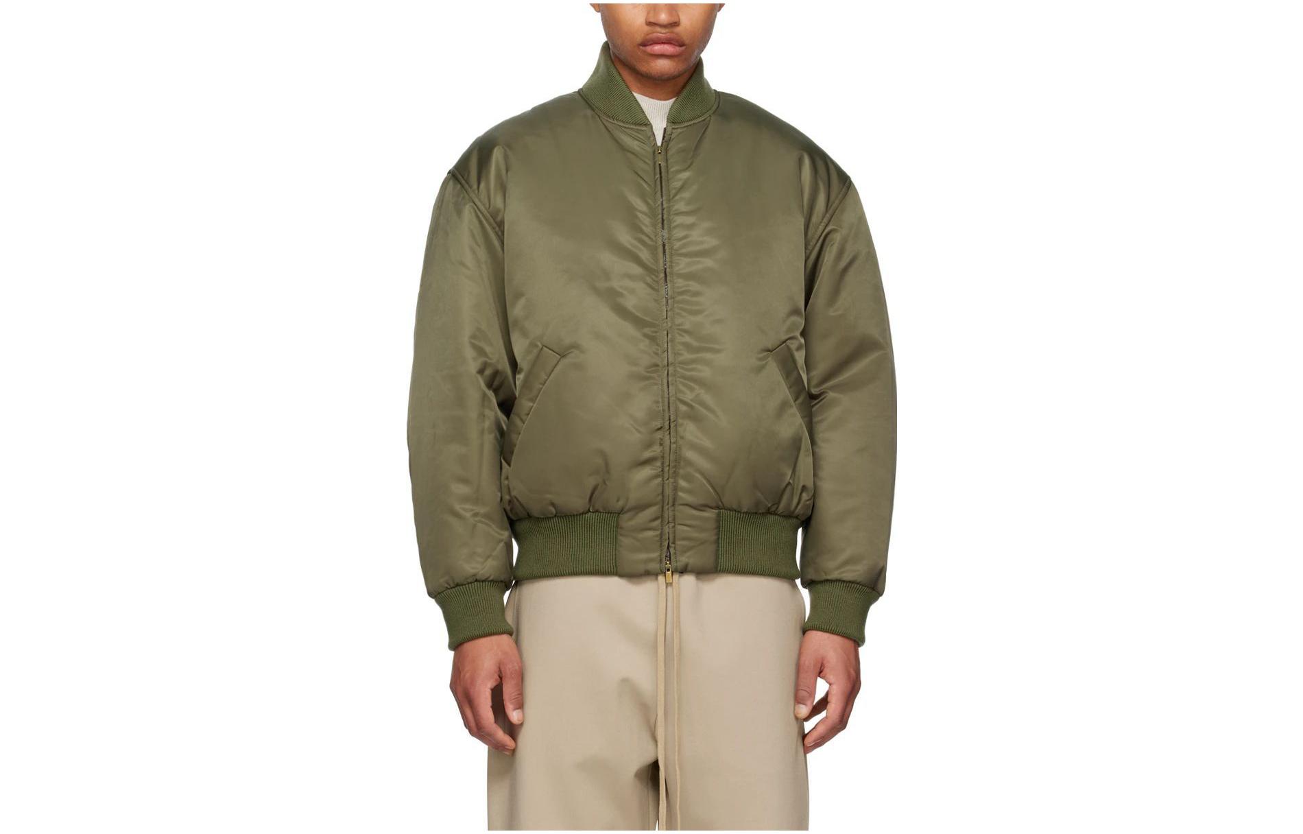 FOG Eternal SS23 Polyamide Twill Bomber Jacket Olive Green FOG-SS23-825