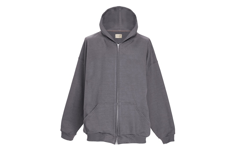 Buy Fear of God Everyday Full Zip Hoodie Kelabu Tuhan