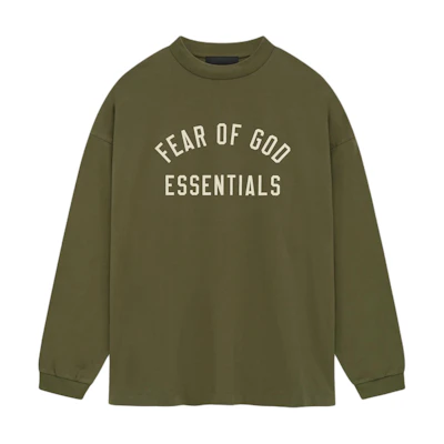 FOG Fall24 Back to School Military Green Heavyweight LS Tee Mens 125BT244205F