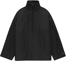 Fear of God Fall24 Back to School Textured Nylon Half-Zip Pullover Black Sweater 202BT246350F Fear of God Fall24 Back to School Textured Nylon Half-Zip Pullover Black Sweater 202BT246350F
