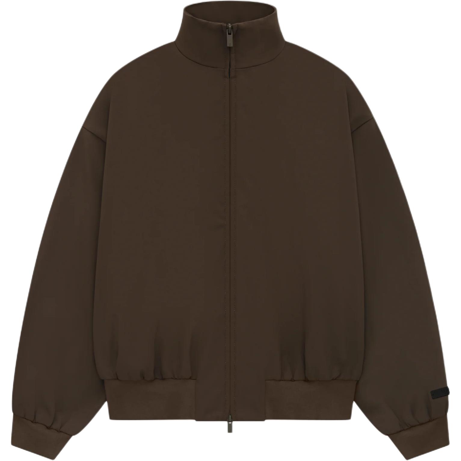 FOG FALL24 Bonded Nylon Bomber Jacket - Ebony Brown Short Jacket 202HO246445F