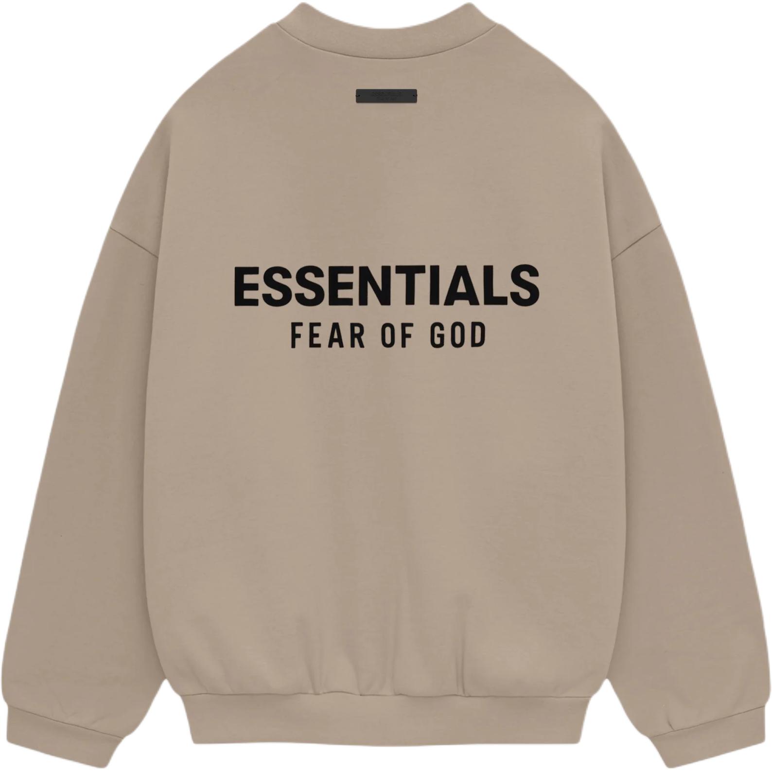 Fear of God FALL24 Fleece Crewneck Desert Sand Heavyweight Pullover Sweatshirt Men 192ho246267f