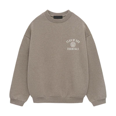FOG FALL24 Fleece Crewneck Heavyweight Sweatshirt Heather Gray 192HO246261F