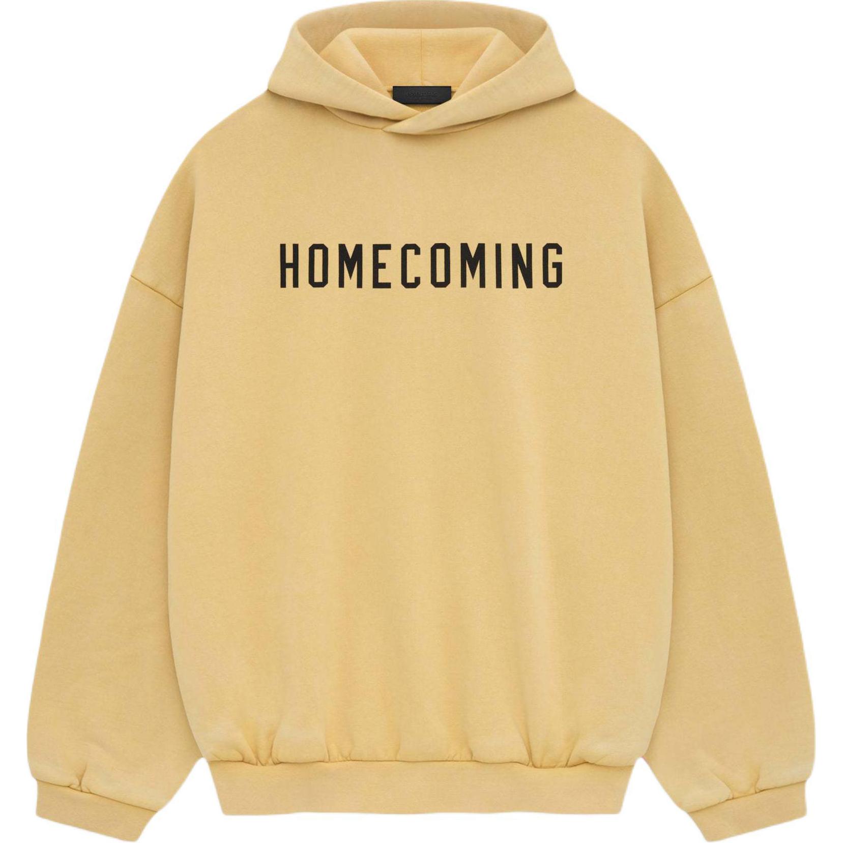FOG FALL24 Homecoming Heavy Fleece Hoodie Amber Gold Mens Pullover 192BT244813F
