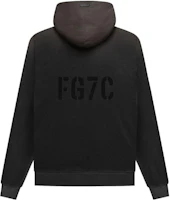 Fear of God FG7C Hoodie Vintage Black Faded Washed Pullover Retro Style FG50-072FLC-010 Fear of God FG7C Hoodie Vintage Black Faded Washed Pullover Retro Style FG50-072FLC-010