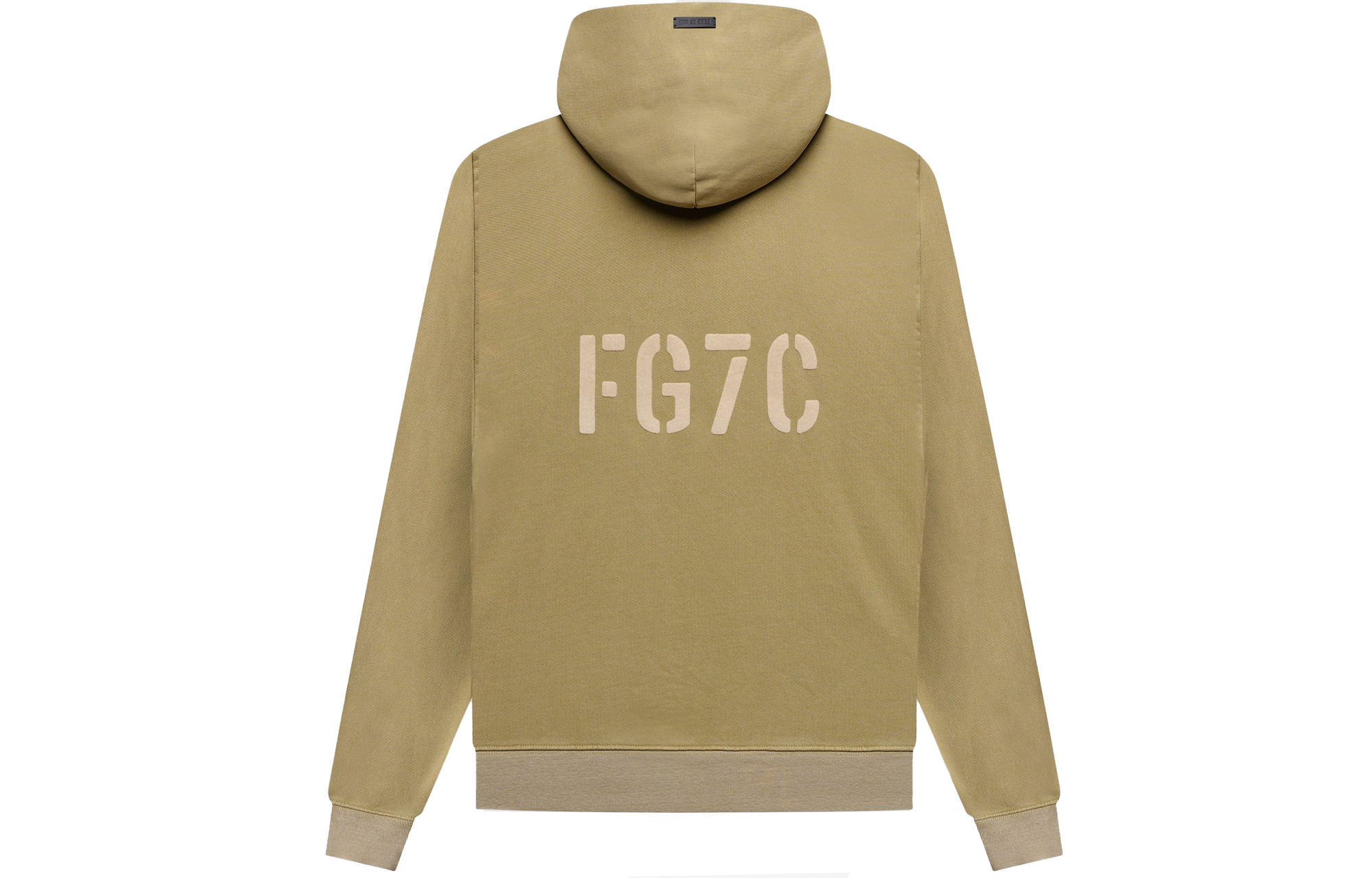 FOG FG7C Vintage Army Hoodie Faded Wash Retro Green Pullover for Men FG50-072FLC-315