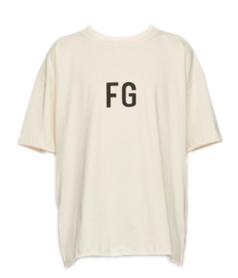 Buy 耶和華之懼 "Fg" 標誌T恤 奶油色/黑色