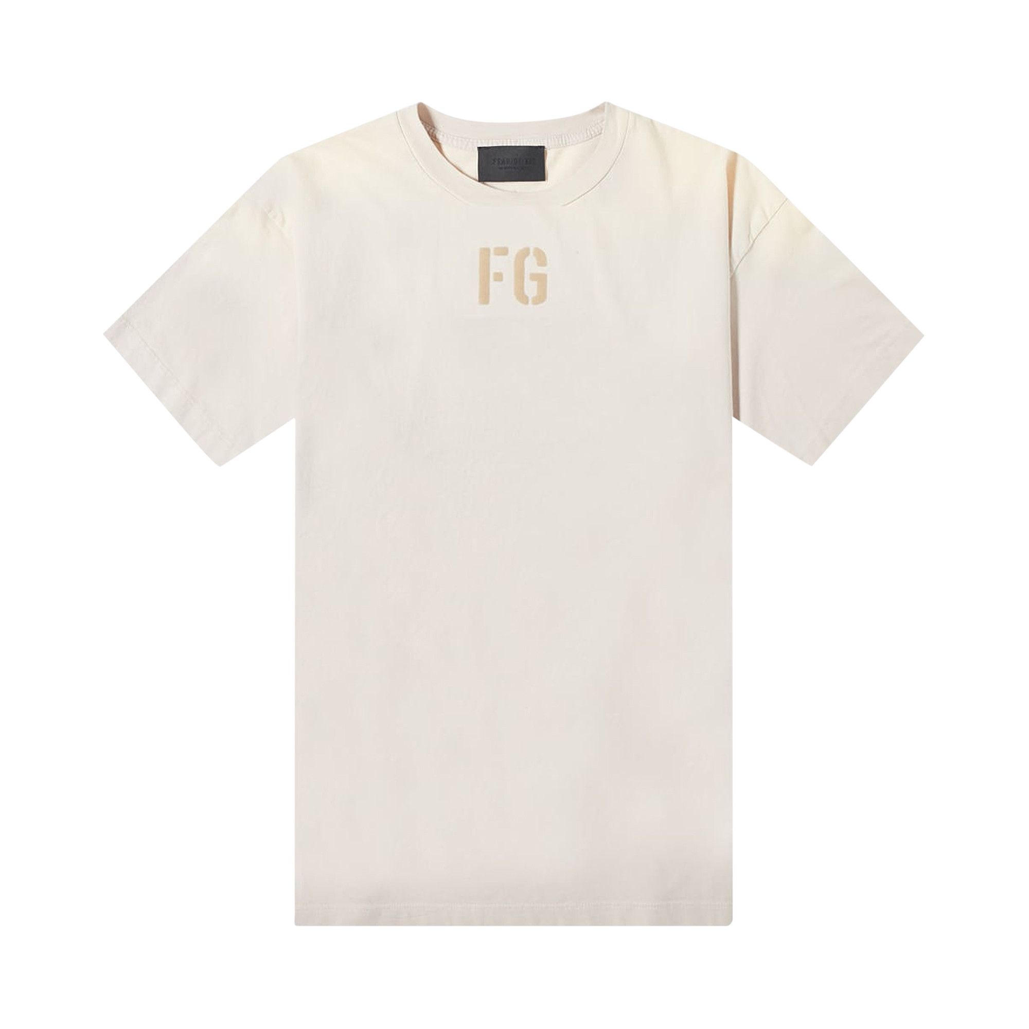 Fear of God FG Tee 'Vintage Concrete White' 2021