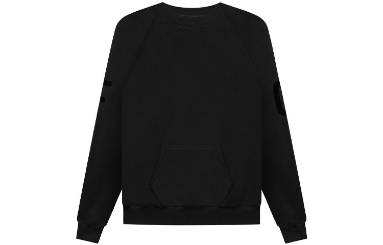 FOG FG Vintage Black Crewneck Sweatshirt Men Sun-Faded Pullover FG50-019TER-010