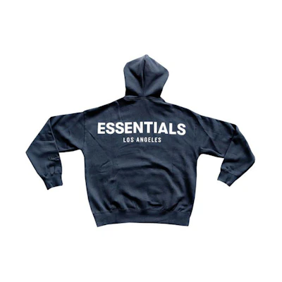 FOG FW19 Black Heavyweight Hoodie with Los Angeles Logo - Black FOG-FW19-125