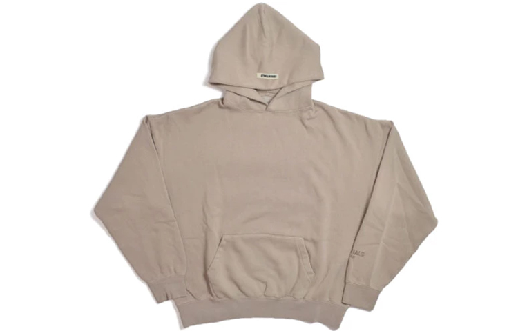 FOG FW19 Brown Pullover Hoodie Embroidered Cuffs Unisex Heavyweight Style FOG-FW19-7