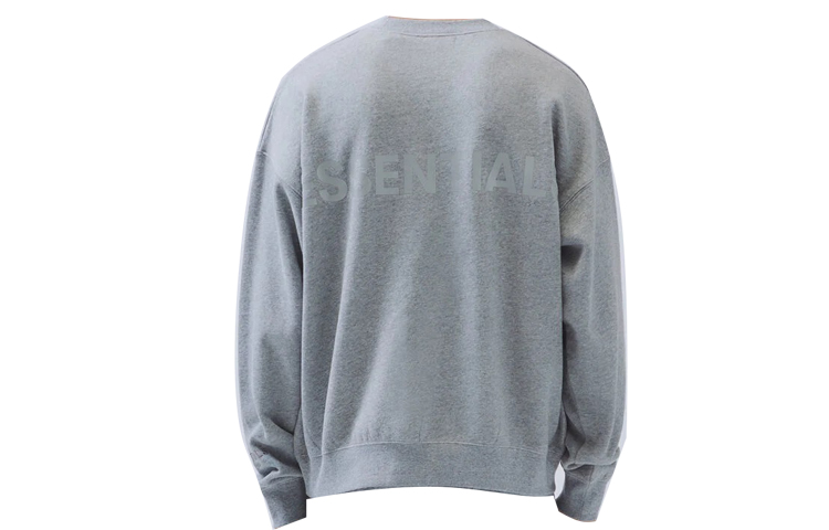 FOG FW19 Crew Neck Sweatshirt Logo Pullover Unisex Light Grey 192250500090004