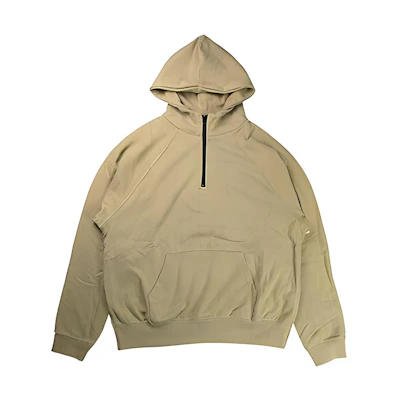 FOG FW19 Half Zip Pullover Hoodie Tan - Unisex Heavyweight Streetwear FOG-FW19-89