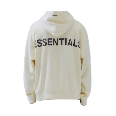 FOG FW19 Pullover Hoodie Back Letter Logo Heavyweight Unisex Cream 192250500093569