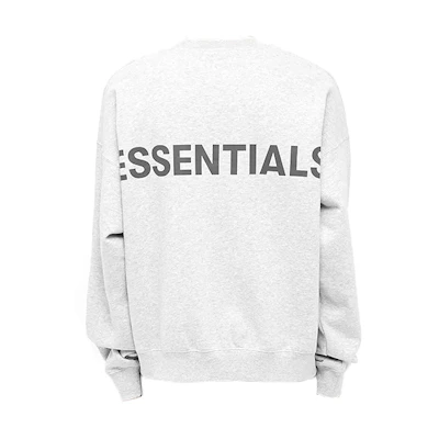 FOG FW19 Reflective Heather Grey Crewneck Sweatshirt Unisex FOG-FW19-31