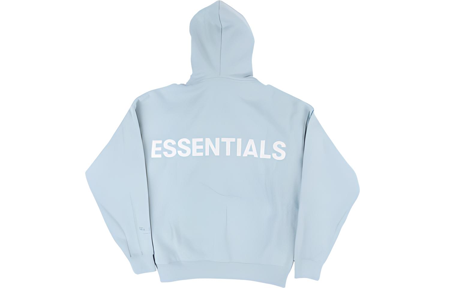 FOG FW19 Reflective Letter Pullover Hoodie Blue Sweatshirt FOG-FW19-45