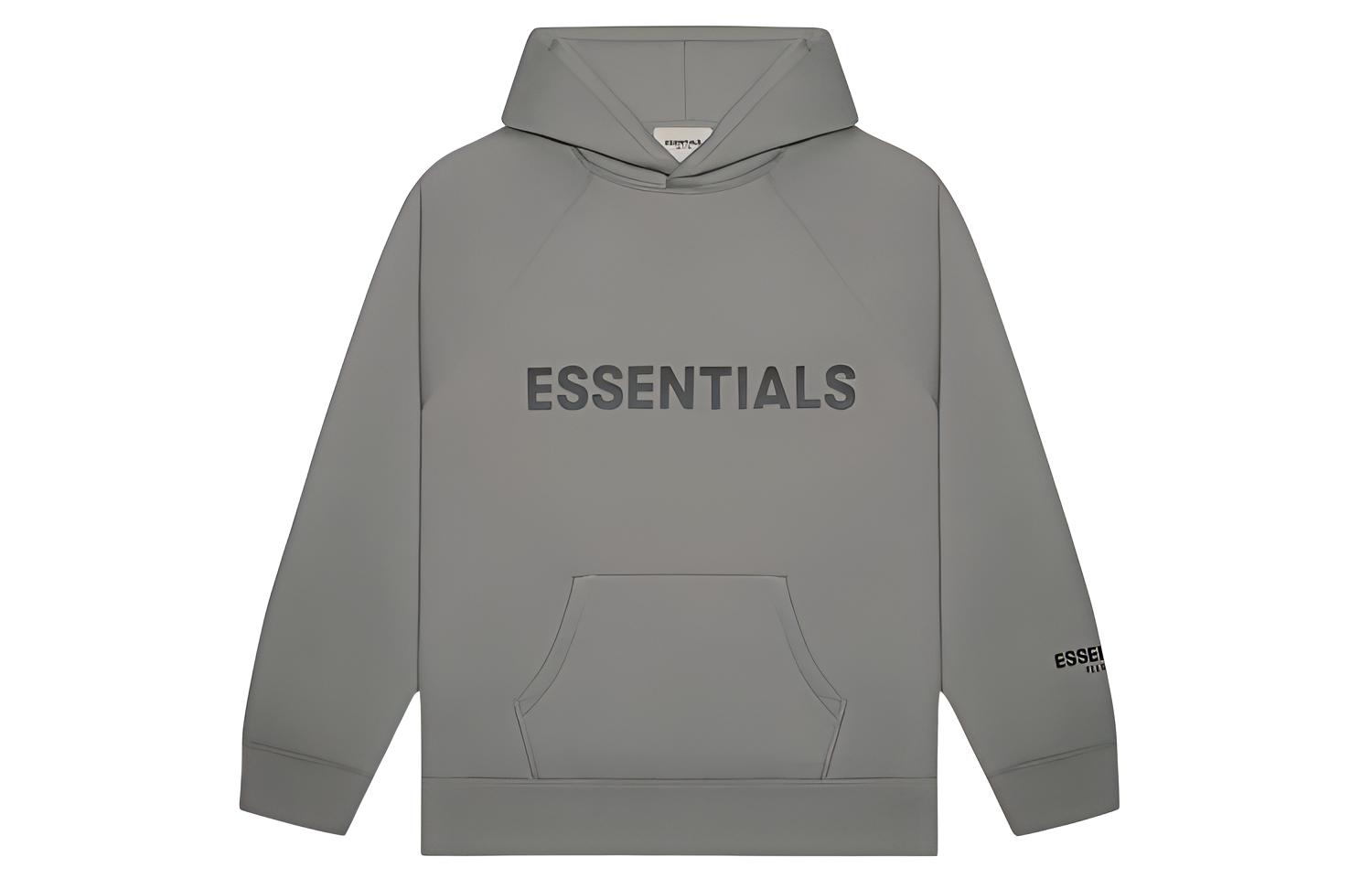 FOG FW20 3D Logo Pullover Hoodie Charcoal Cement Unisex Long Sleeve FOG-FW20-232