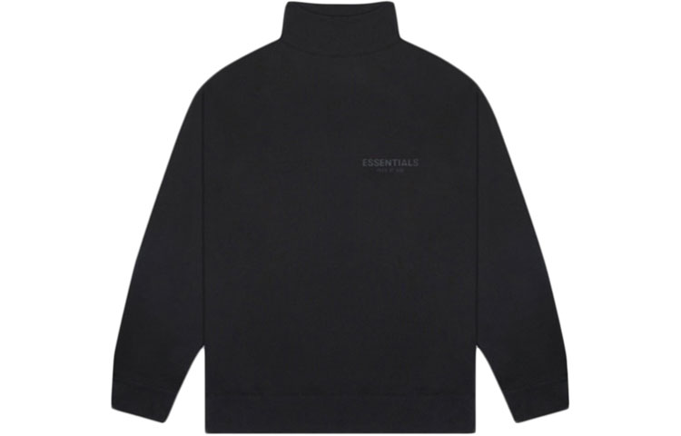 FOG FW20 Black Mockneck Pullover Sweatshirt Unisex Heavyweight Style FOG-FW20-331