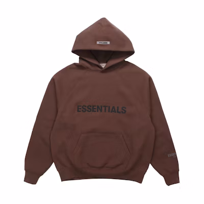 FOG FW20 Brown Pullover Hoodie with Logo and Hat Unisex FOG-FW20-164