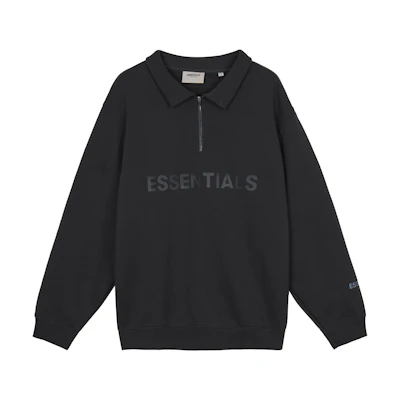 FOG FW20 Half-Zip Pullover Hoodie Black Unisex Winter Sweatshirt 192250500211001