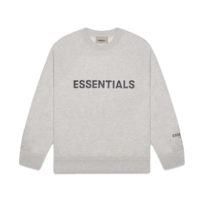 FOG FW20 Heather Oat Crewneck Sweatshirt Unisex Winter Pullover 192250500228260