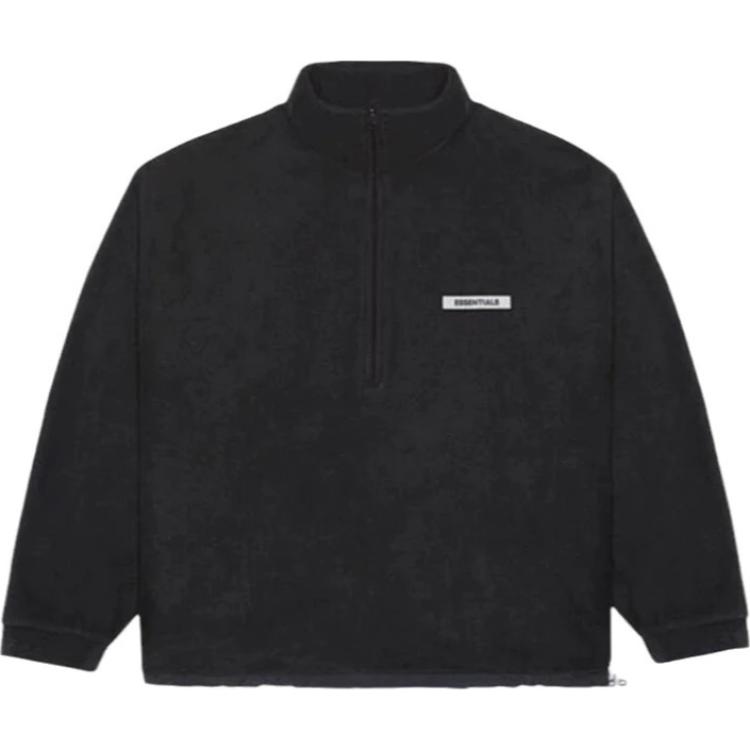 FOG FW20 Heavyweight Black High-Neck Pullover Sweatshirt Unisex 192H0192027F