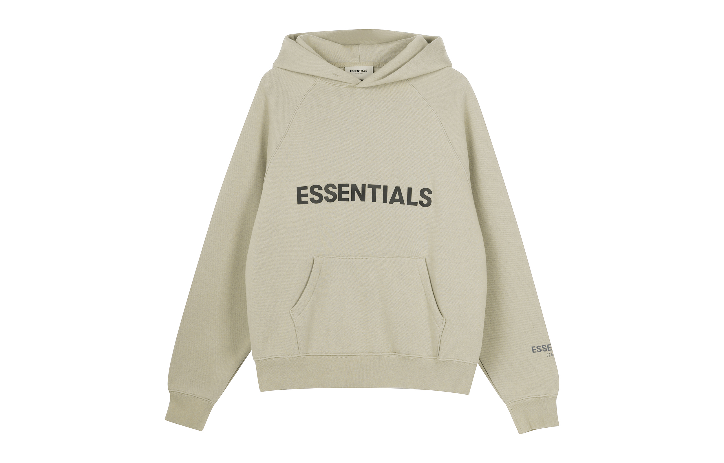 FOG FW20 Hoodie Moss Green Lettering Heavyweight Pullover for Men FOG-FW20-290
