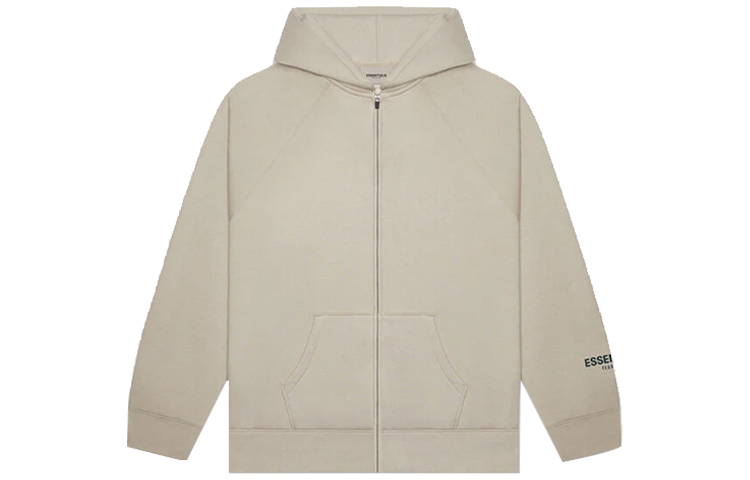 FOG FW20 Logo Back Zip Heavy Jacket Oatmeal Unisex Hoodie 192250500187025