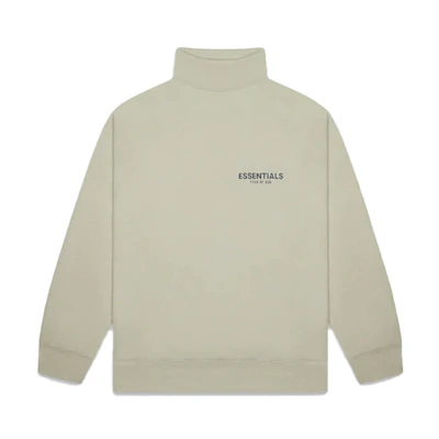 FOG FW20 Mock Neck Sweatshirt Moss Green Heavyweight Pullover FOG-FW20-296