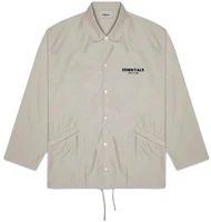 Fear of God FW20 Olive Coach Jacket – Logo Button-Up Windbreaker Unisex FOG-FW20-351 Fear of God FW20 Olive Coach Jacket – Logo Button-Up Windbreaker Unisex FOG-FW20-351