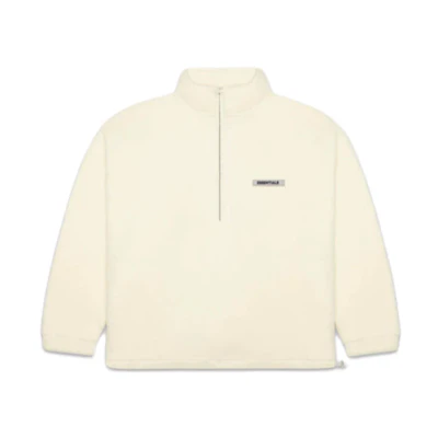 FOG FW20 Polar Fleece Half-Zip Sweater Buttercream Unisex Heavyweight Pullover FOG-FW20-219