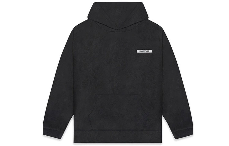 FOG FW20 Polar Fleece Hoodie Dark Slate Black Small Logo Unisex Pullover FOG-FW20-338