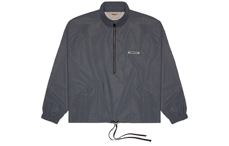 Fear of God FW20 Reflective Half Zip Pullover Black Windbreaker Jacket 202250500024001