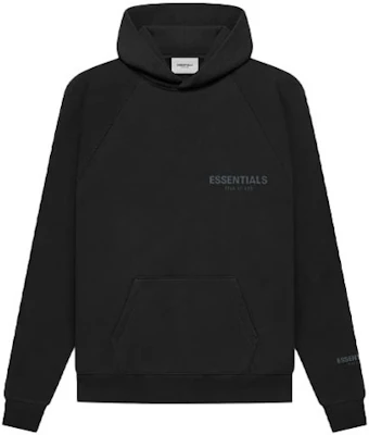 Fear of God FW21 Black Heavyweight Logo Hoodie Unisex Winter Pullover FOG-FW21-156 Buy Fear of God FW21 Black Heavyweight Logo Hoodie Unisex Winter Pullover FOG-FW21-156