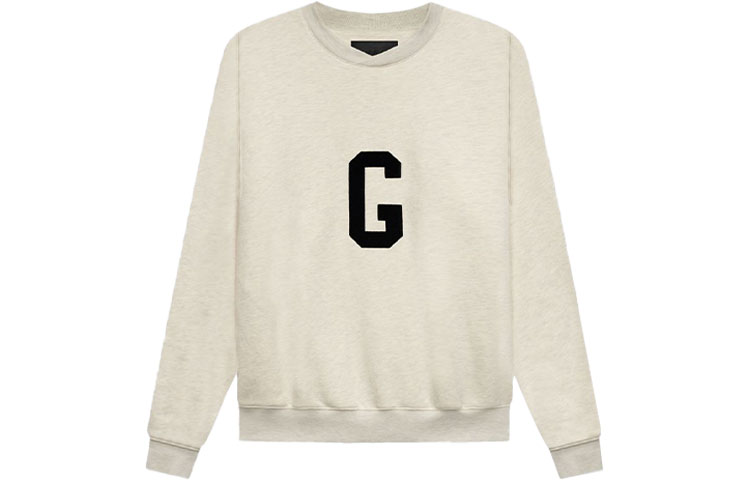 FOG FW21 G Crewneck Sweatshirt Cream Heather Pullover Cream FG50-054OFL-101