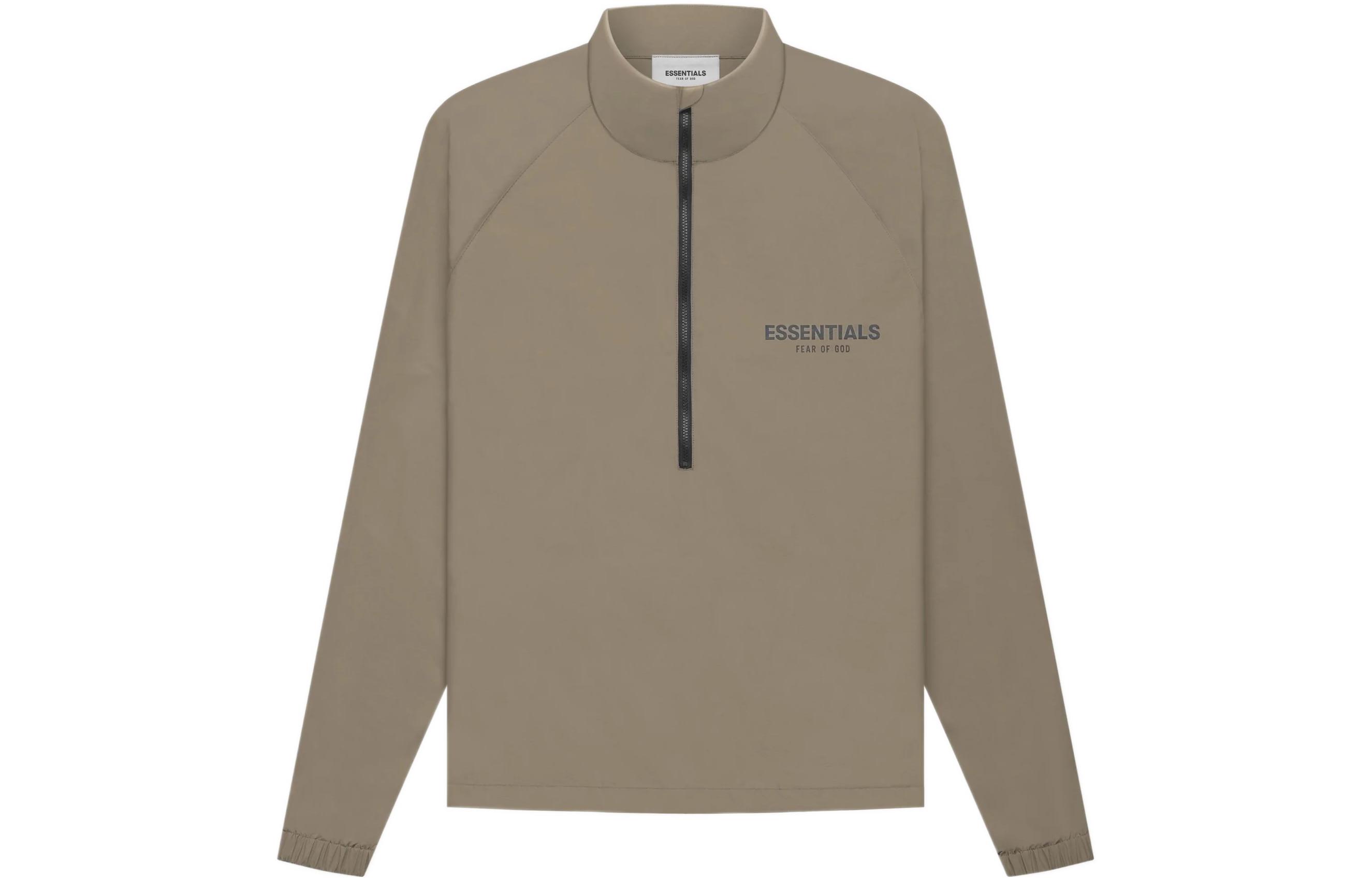 Fear of God FW21 Half Zip Track Jacket Harvest Brown Unisex Windbreaker FOG-FW21-017