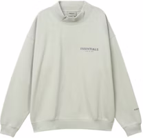 Fear of God FW21 Mock Neck Sweatshirt Green/Concrete Unisex Heavyweight Pullover FOG-FW21-110 Fear of God FW21 Mock Neck Sweatshirt Green/Concrete Unisex Heavyweight Pullover FOG-FW21-110