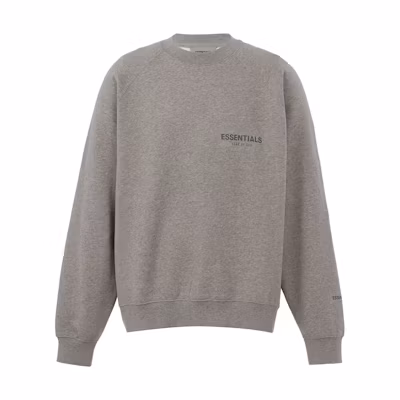 FOG FW21 Pullover Crewneck Dark Heather Oatmeal Unisex Heavyweight Sweater FOG-FW21-369