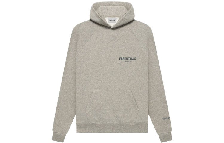 FOG FW21 Pullover Hoodie Dark Heather Oatmeal Logo-Unisex Fleece Hoodie FOG-FW21-158