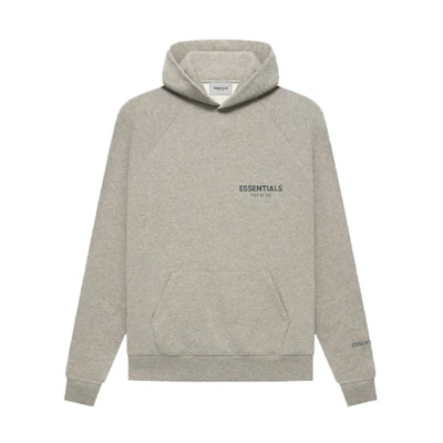 FOG FW21 Pullover Hoodie Dark Heather Oatmeal Logo-Unisex Fleece Hoodie FOG-FW21-158