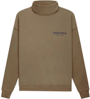 Fear of God FW21 Pullover Mockneck Harvest Brown Heavyweight Sweatshirt Unisex FOG-FW21-011 Fear of God FW21 Pullover Mockneck Harvest Brown Heavyweight Sweatshirt Unisex FOG-FW21-011