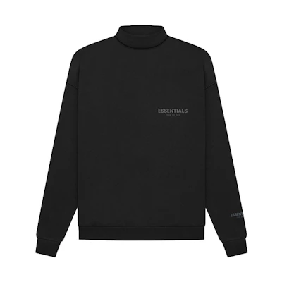 FOG FW21 Stretch Limo Mockneck Pullover Black Logo Sweatshirt Unisex FOG-FW21-189