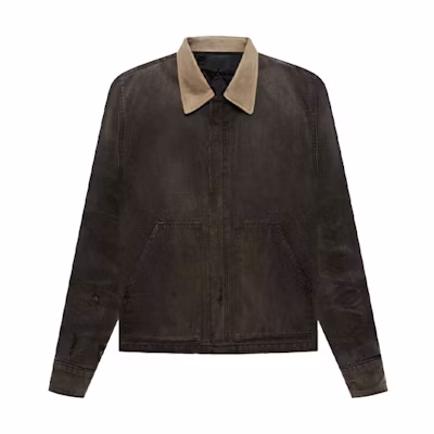FOG FW21 Vintage Black Canvas Work Jacket Regular Fit FG30-012CNV-010